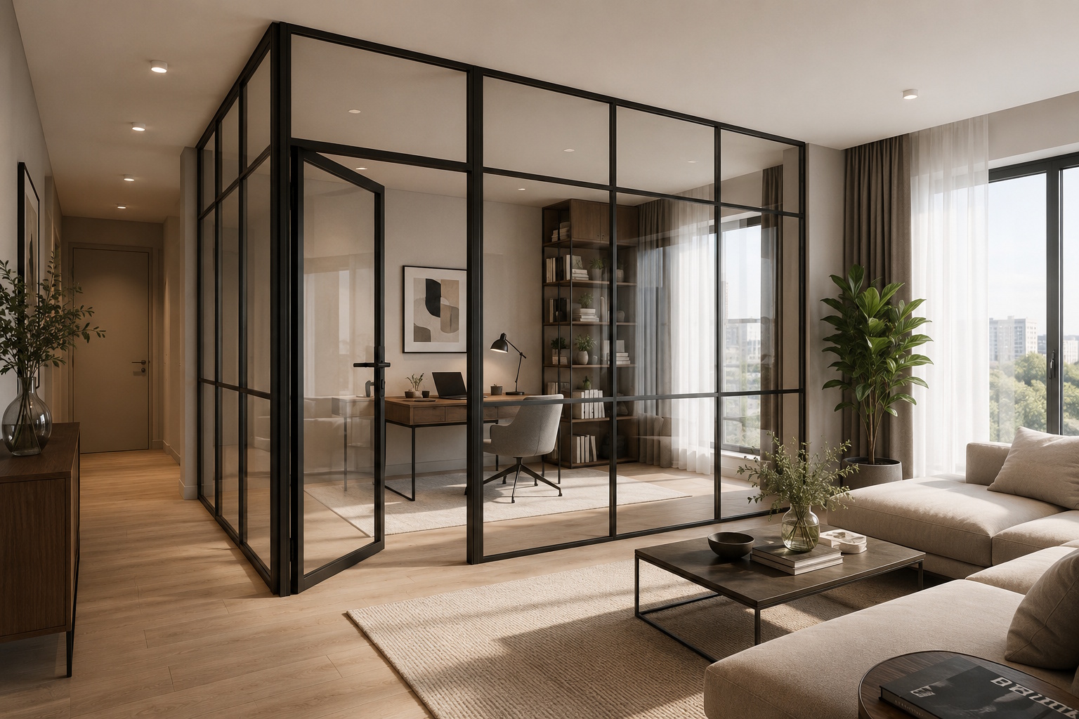 Интерьерные алюминиевые перегородки AluTerra Design
